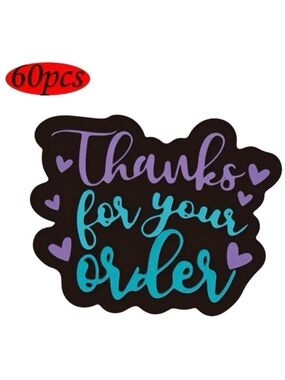 60PCS Thank You Stickers for Small Business NEW